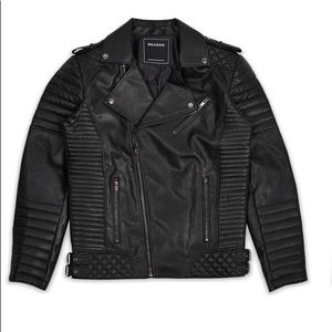 Brand new black leather jacket